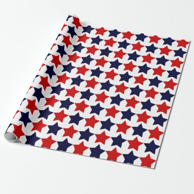 Papel De Regalo Estrellas del patriota (Desenrollado)