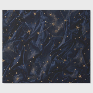 Papel de Regalo Estrellas Doradas Cielo Celestial