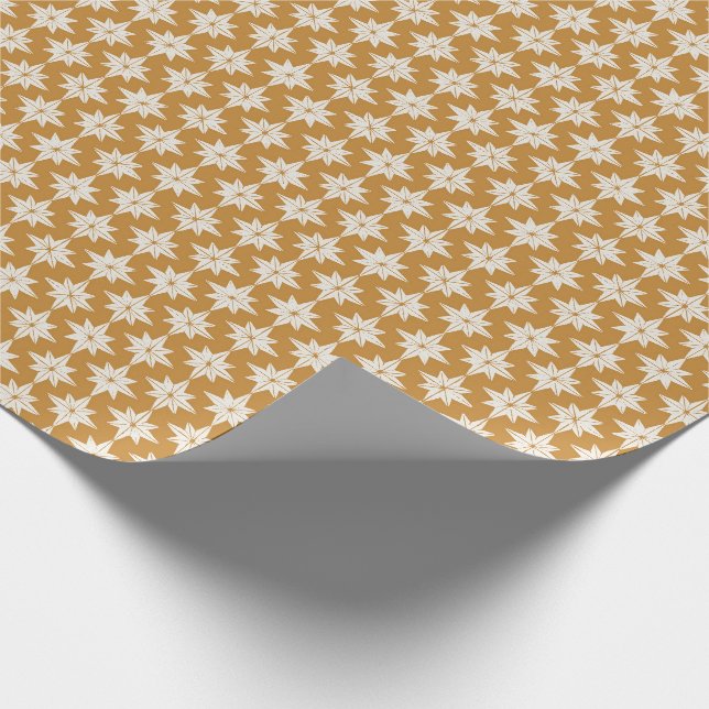 Papel De Regalo Estrellas geométricas amarillas doradas Guerra de  (Esquina)