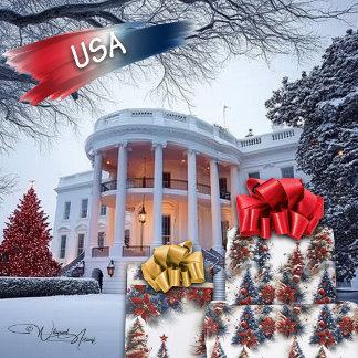 Papel De Regalo Estrellas patrióticas y rayas