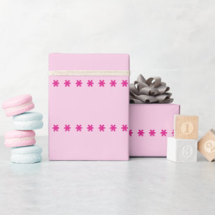Papel De Regalo Estrellas rosa rosas
