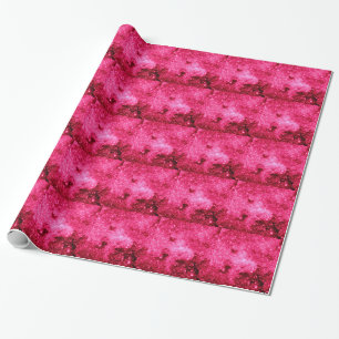 Papel De Regalo Estrellas rosadas calientes