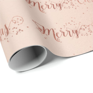 Papel De Regalo Estrellas subiós del oro del rosa en colores