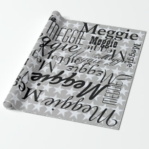Papel De Regalo Estrellas y nombres personalizados