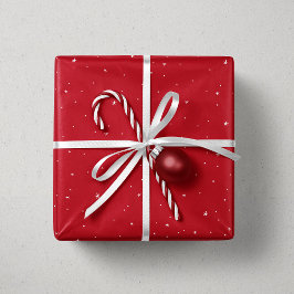 Papel De Regalo Estrellas y puntos blancos rojos lindos Navidades