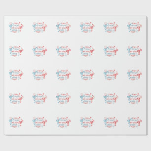 Papel De Regalo Estrellas y rayas y blancos de principios del 4 de