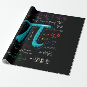 Papel De Regalo Estudiante Maestra Matemática De Ecuación Pi Day