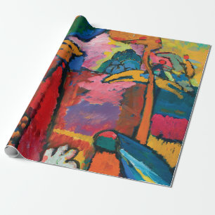 Papel De Regalo Estudio de Improvisación V de Wassily Kandinsky
