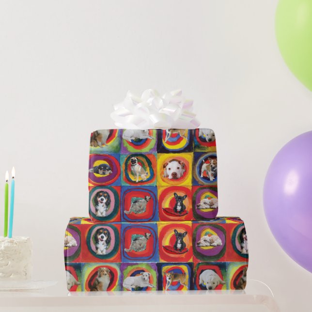 Papel De Regalo Estudio de perros (Regalos de fiesta)