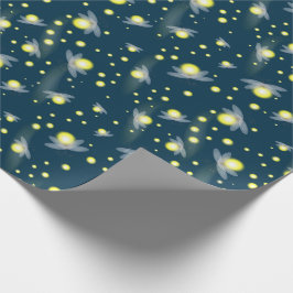 Papel De Regalo Etéreo y brillante luciérnagas en el patrón noctur