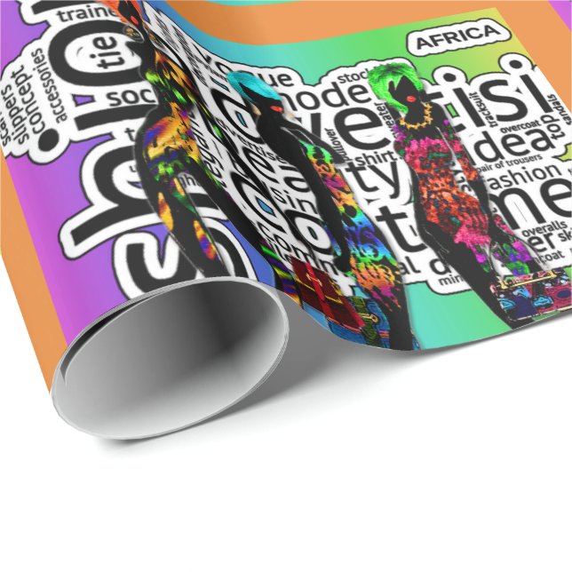 Papel De Regalo Étnico (Esquina del rollo)