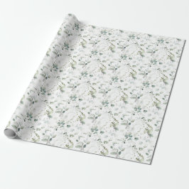Papel De Regalo Eucalipto Foliaje Baby Shower o Despedida de Solte