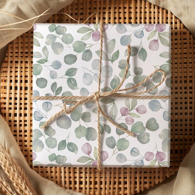 Papel De Regalo Eucalyptus Greenery Agua salvia verde (Subido por el creador)