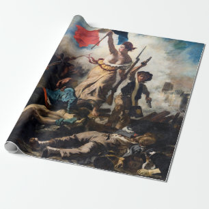 Papel De Regalo Eugene Delacroix - La Libertad Guiando al Pueblo