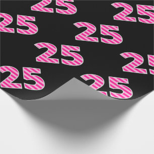 Papel De Regalo #Evento de las franjas rosadas 25 (cumpleaños, ani