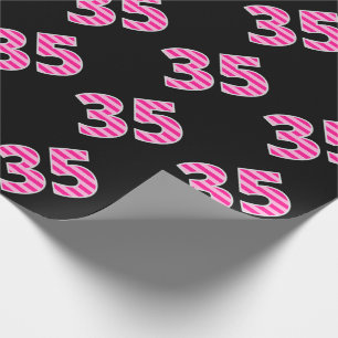 Papel De Regalo #Evento de las franjas rosadas 35 (cumpleaños, ani