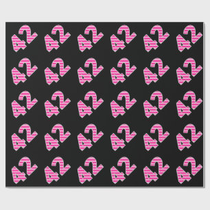 Papel De Regalo #Evento de las franjas rosadas 42 (cumpleaños, ani