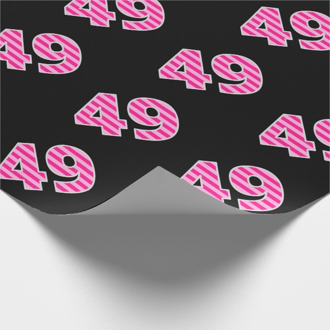 Papel De Regalo #Evento de las franjas rosadas 49 (cumpleaños, ani (Esquina)