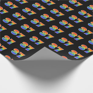 Papel De Regalo Evento número del divertido patrón del espectro de