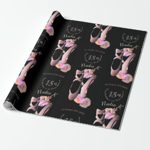 Papel De Regalo Evento Personalizado Ballerina Toe Shoes