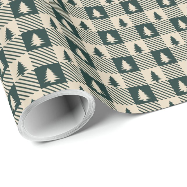 Papel De Regalo Evergreen (Esquina del rollo)