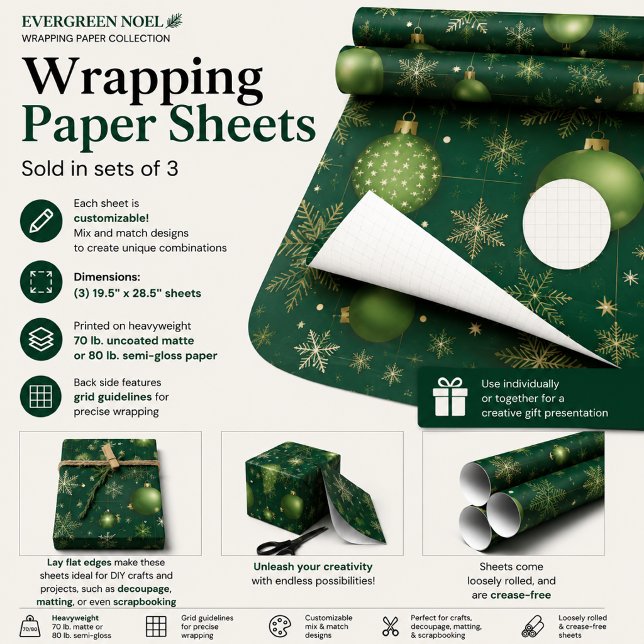 Papel de regalo Evergreen Noel (Subido por el creador)