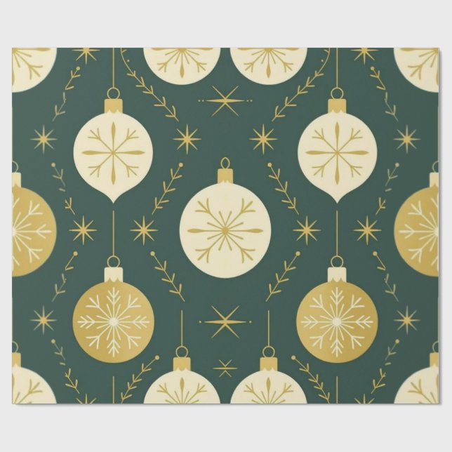 Papel De Regalo Evergreen Sparkles (Superficie plana)