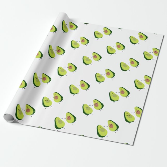 PAPEL DE REGALO EVITAR EL DISEÑO DE AVOCADO (Desenrollado)