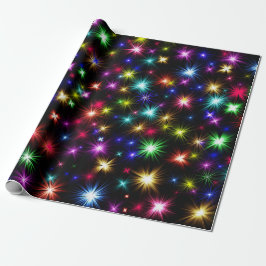 Papel De Regalo Excitantes estrellas de fuegos artificiales que se