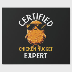 Papel De Regalo Experto Certificado en Nuggets de Pollo