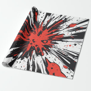 Papel De Regalo Explosión de arte pop de estilo cómico (7)