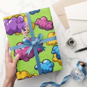 Papel De Regalo Explosión de Cómic de Arte Pop