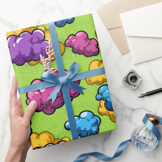 Papel De Regalo Explosión de Cómic de Arte Pop (Regalar)