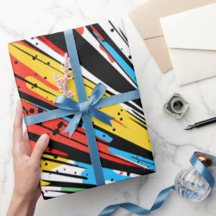 Papel De Regalo Explosión de Cómic de Arte Pop