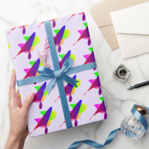 Papel De Regalo Explosión geométrica vibrante
