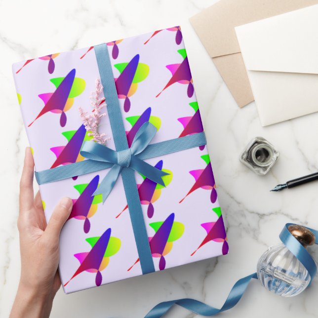 Papel De Regalo Explosión geométrica vibrante (Regalar)