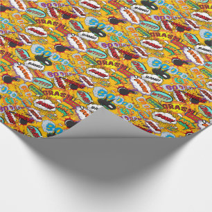 Papel De Regalo Explosiones de arte pop de cómic