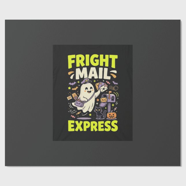 Papel De Regalo Express Mail de Terror de Halloween (Superficie plana)