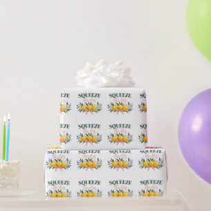 Papel De Regalo Exprime El Día Cota de Limón Vintage