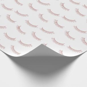 Papel De Regalo Extensiones Eyelash Láceos Rosa Cuestos Láceos Maq