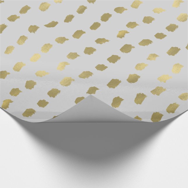 Papel De Regalo Extracto atractivo del oro gris (Esquina)