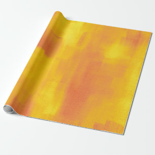 Papel De Regalo Extracto moderno del amarillo anaranjado