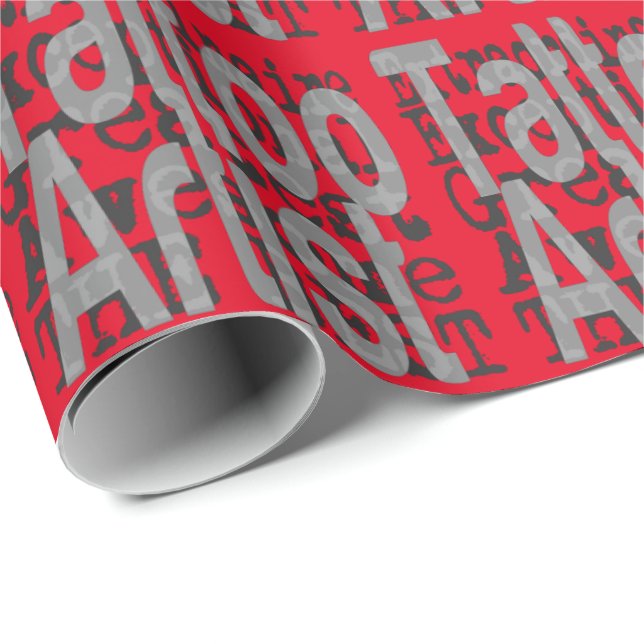 Papel De Regalo Extraordinaria artista del tatuaje (Esquina del rollo)