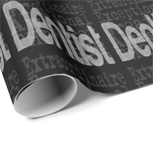 Papel De Regalo Extraordinaria de Dentista (Esquina del rollo)