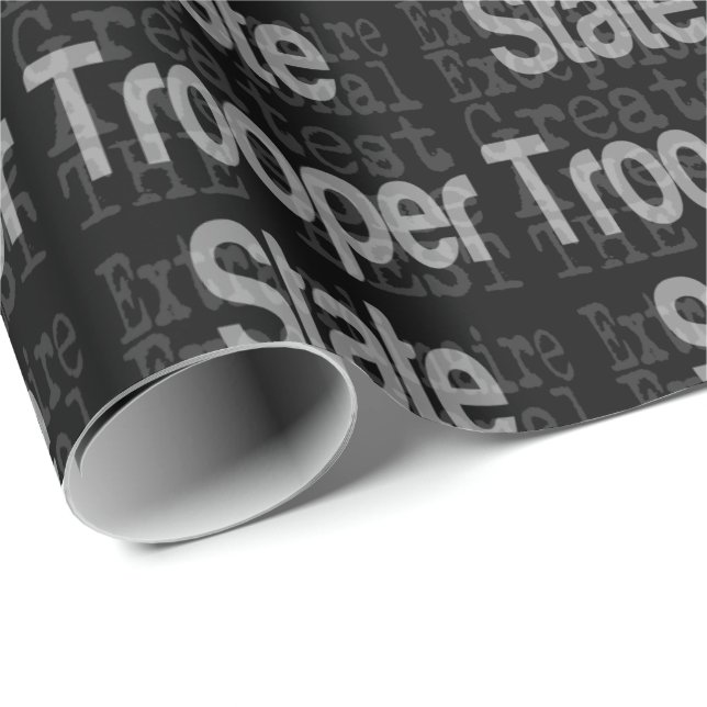 Papel De Regalo Extraordinaria de Trooper Estatal (Esquina del rollo)