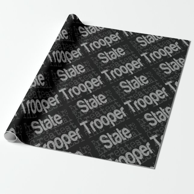 Papel De Regalo Extraordinaria de Trooper Estatal (Desenrollado)