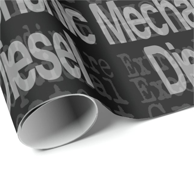 Papel De Regalo Extraordinario mecánico diesel (Esquina del rollo)