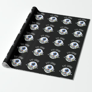 Papel De Regalo Eye-loha Funny Eye Pun Dark BG