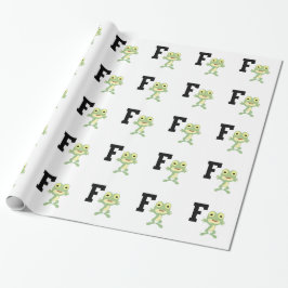 Papel De Regalo F es para Frogman
