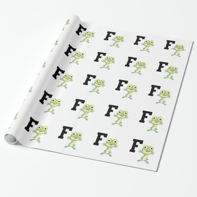 Papel De Regalo F es para Frogman (Desenrollado)